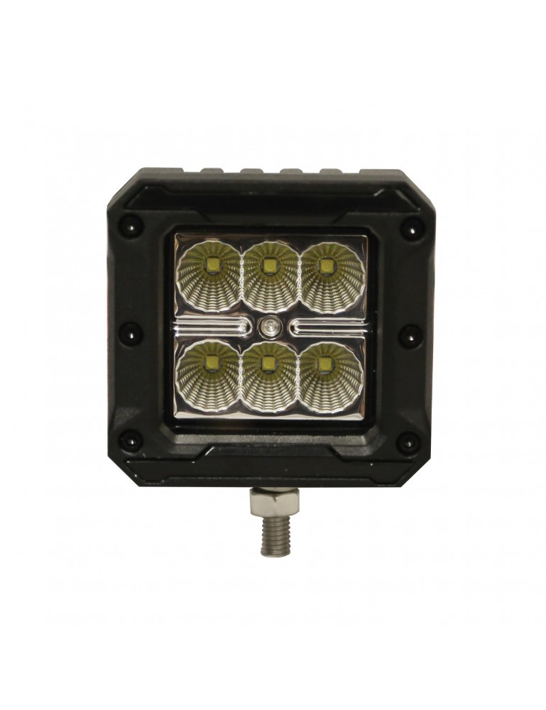 Harnessflex,Ecco EW3006-F LED Flood Worklamp 6 LED 12-24V Square with Black Bezel, Array, EW3006-F Harnessflex,Ecco EW3006-F LED Flood Worklamp 6 LED 12-24V Square with Black Bezel, Array, EW3006-F